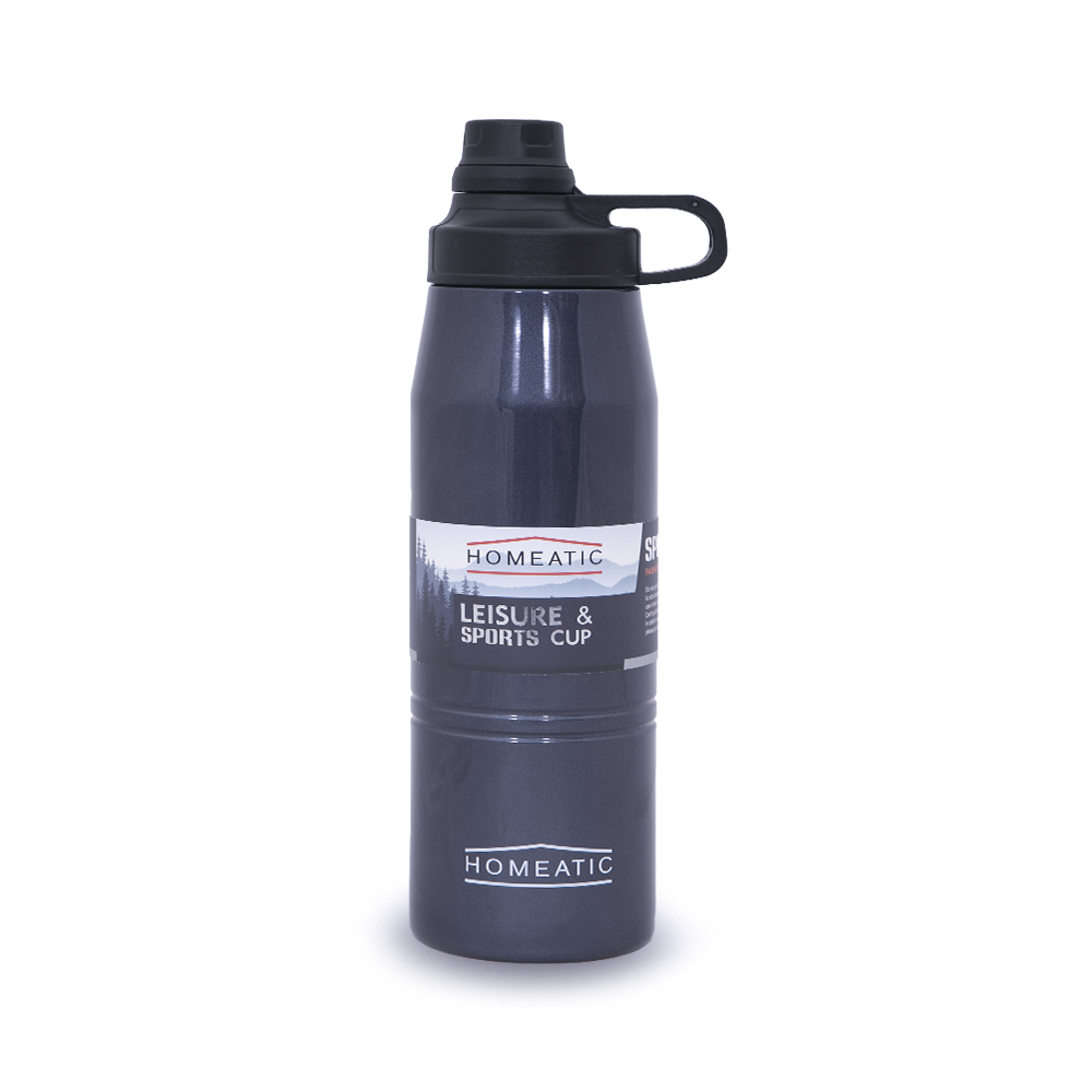 STEEL WATER BOTTLE 900 ML BLACK