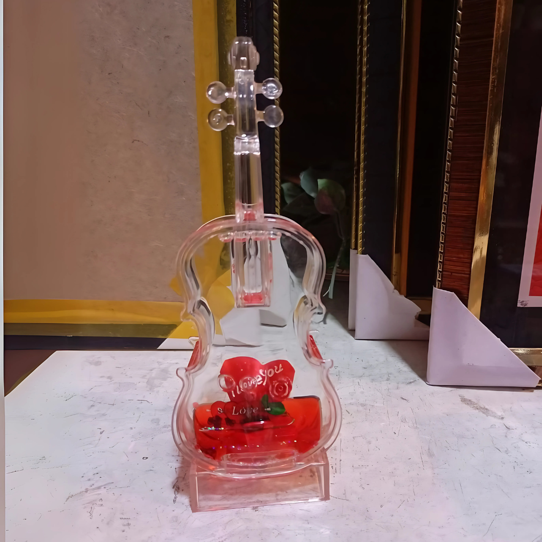 Guitar Liquid Floating Paperweight