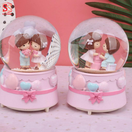 Couple Doll Music Box Crystal Ball
