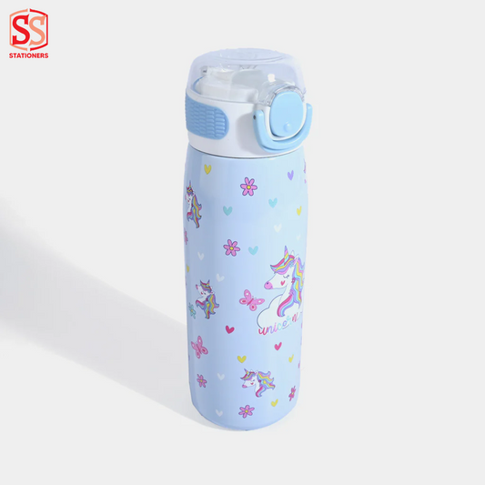 Unicorn Theme Water Bottle for Kids