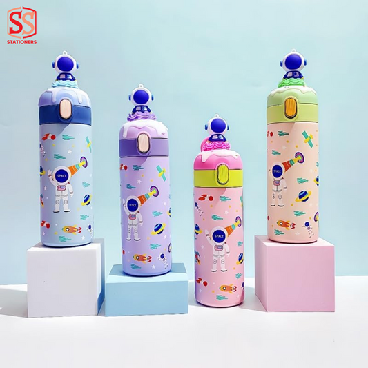 Space Theme Water Bottle for Kids