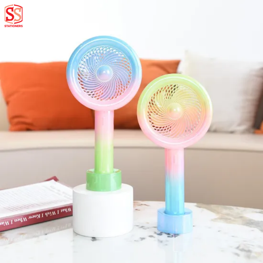 Cool Portable Fan with Colored Lights