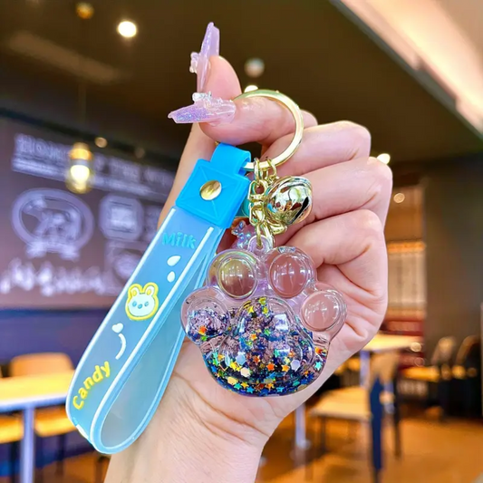 Purrfect Paw Cat Keychain