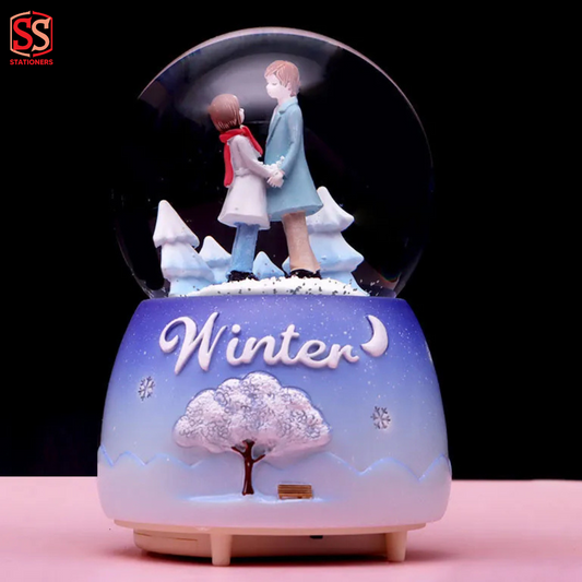 Couple Crystal Ball Music Box