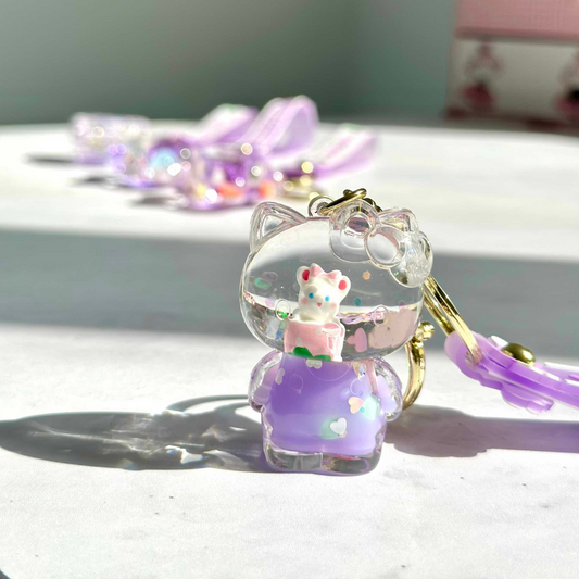 Moon Bunny Keychain