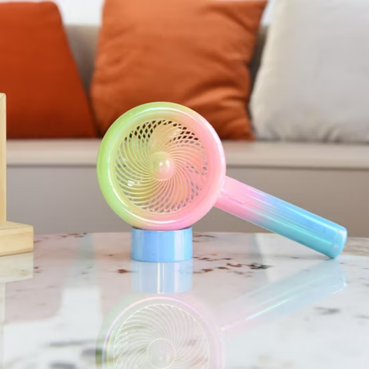 Cool Portable Fan with Colored Lights