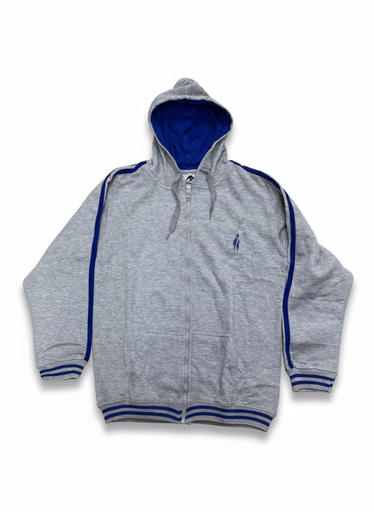 The City School Winter Zipper Hoodie Blue