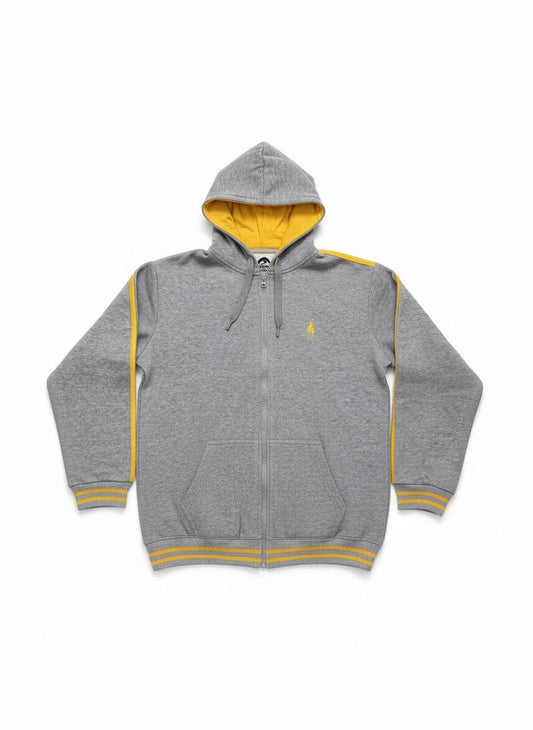 The City School Winter Zipper Hoodie Yellow