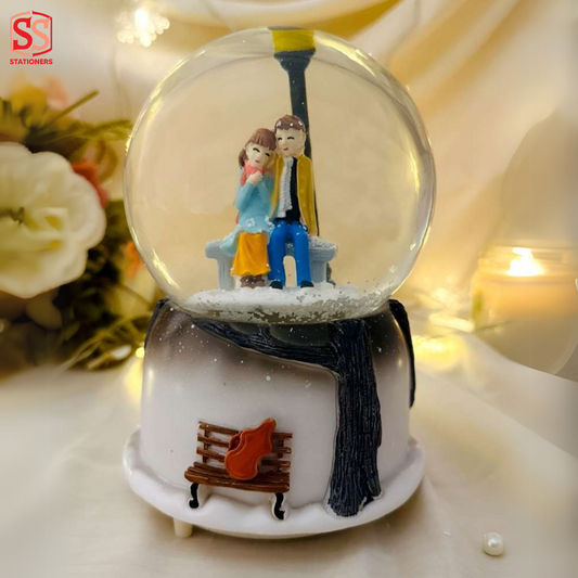 Couple Crystal Ball Music Box