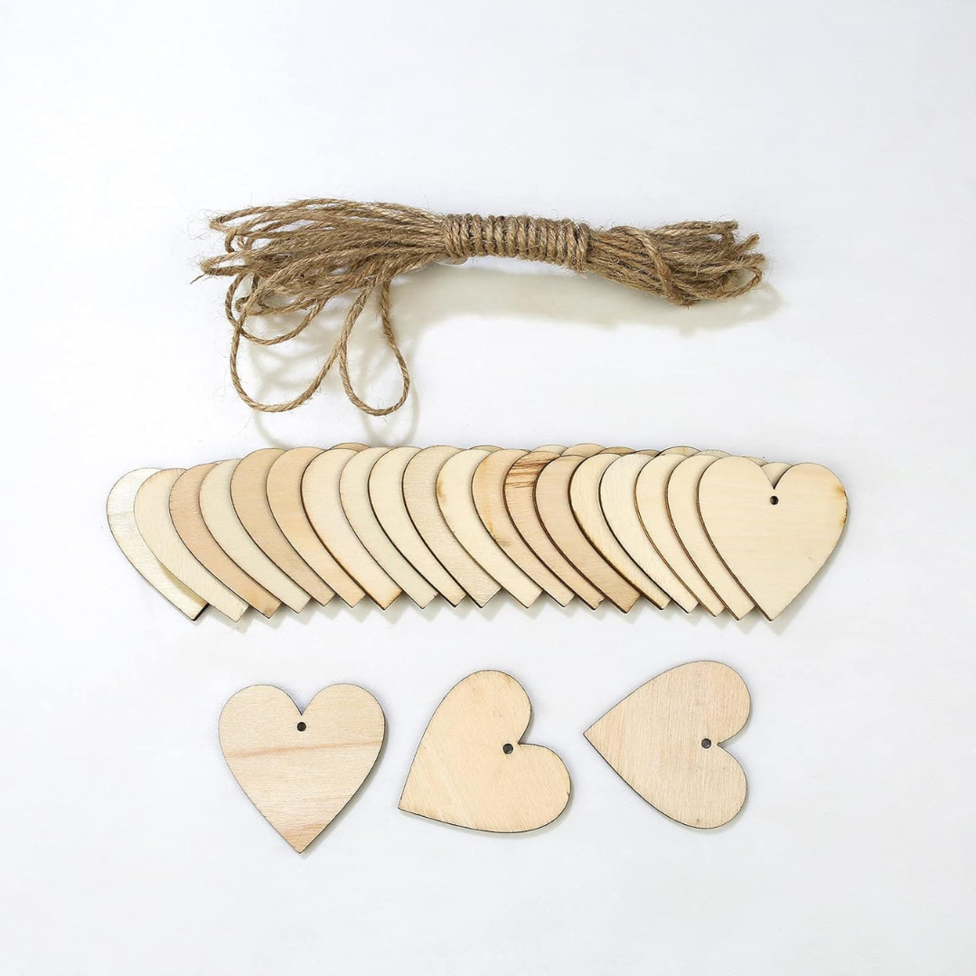 Art and Craft Wood Heart Slice