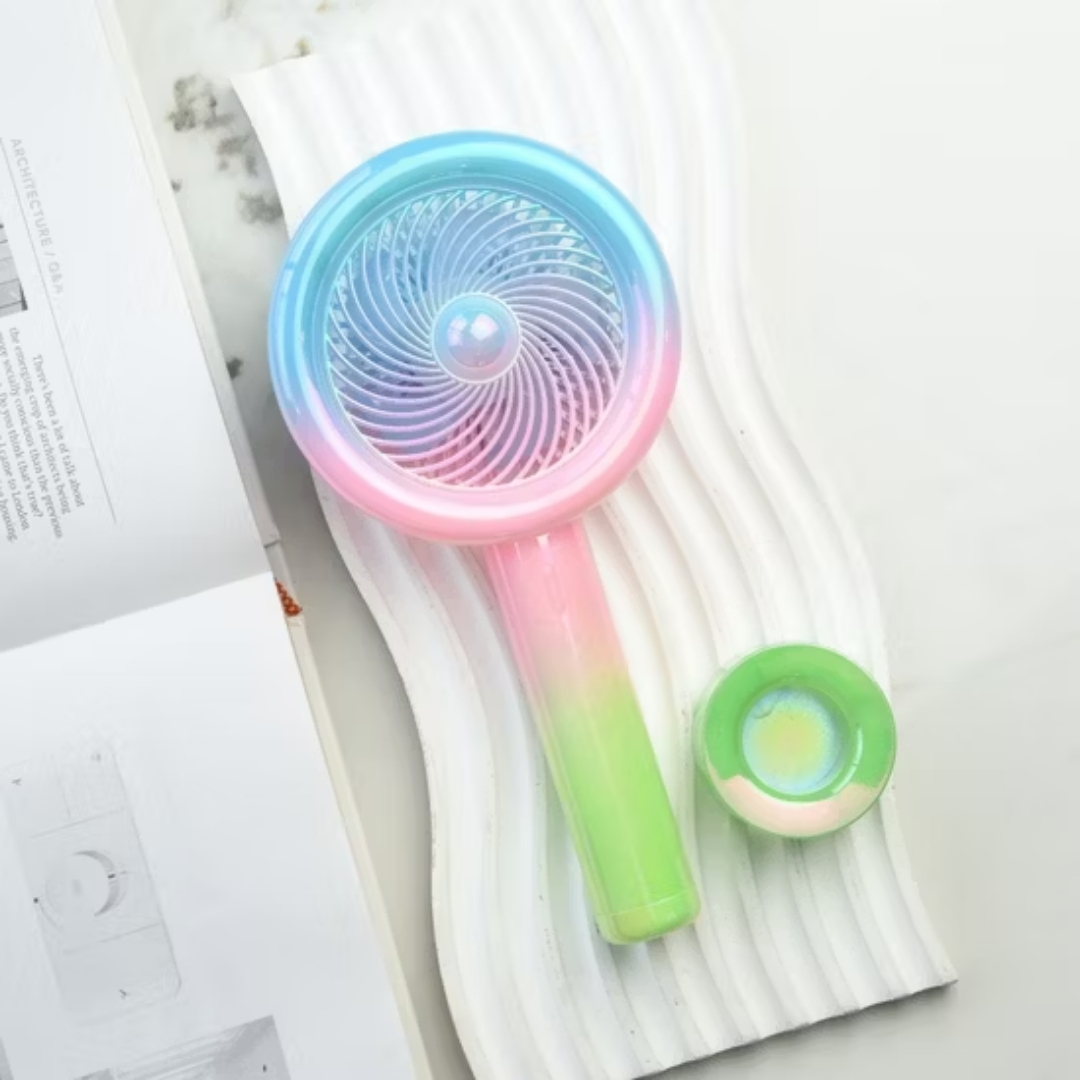 Cool Portable Fan with Colored Lights