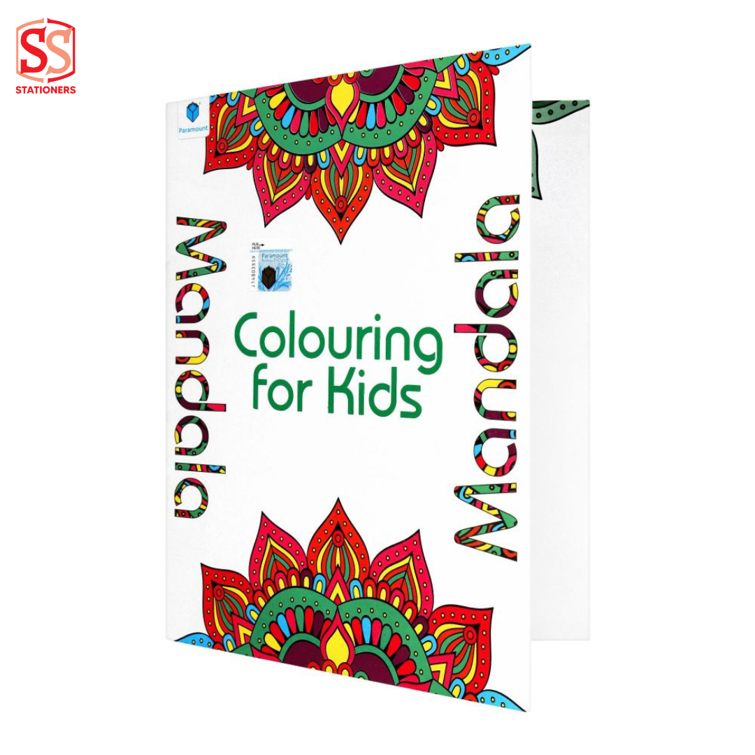 MANDALA COLORING FOR KIDS BOOK GREEN