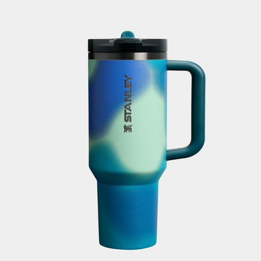 Stanley Quencher Tumbler Coastal Teal Motion