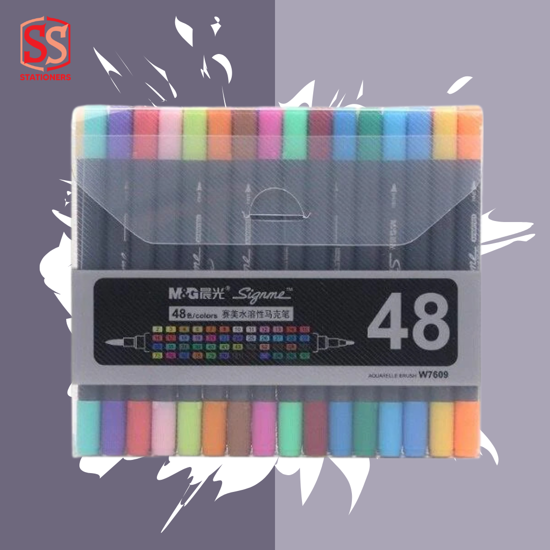 M&G Signme Brush Marker Dual Side 12/18/24/36/48