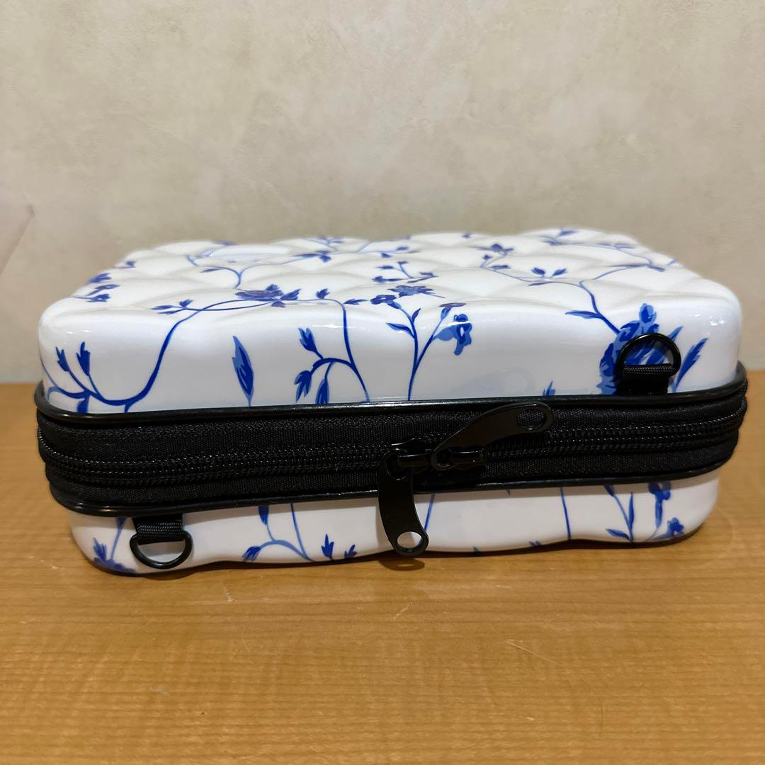 Floral Print Hard Shell Pouch