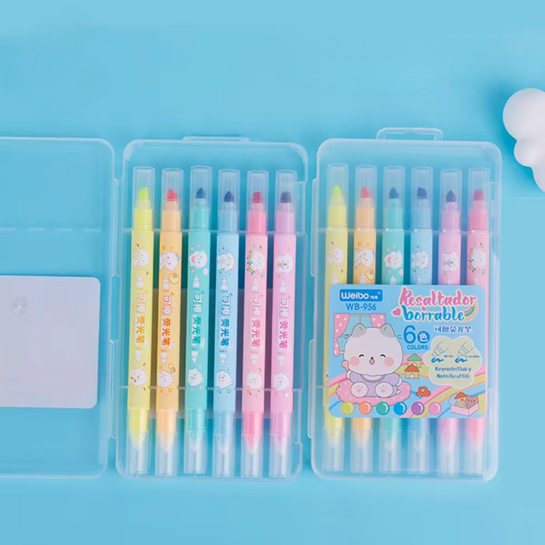 Double-Headed Fluorescent Highlighters