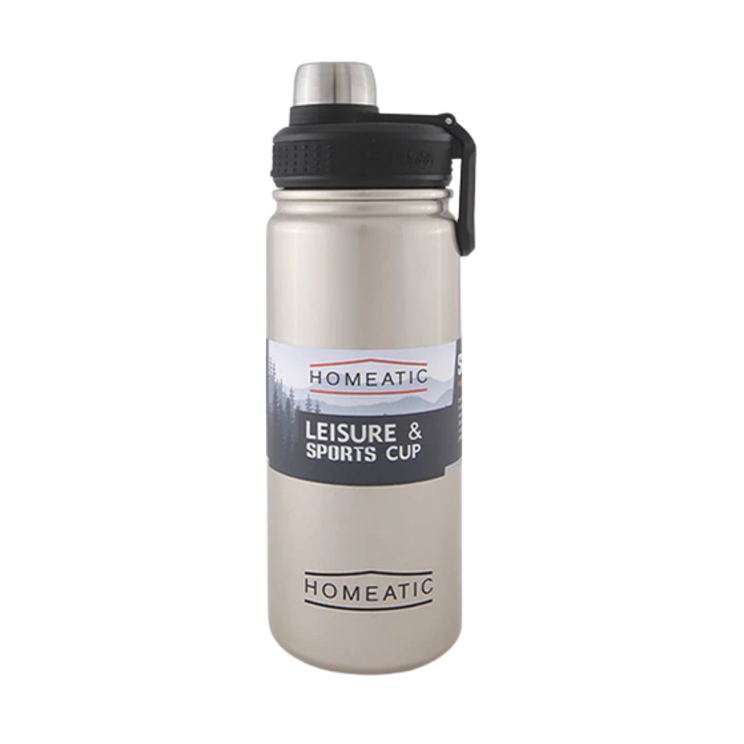 HOMEATIC 859 STEEL WATER BOTTLE 650 ML