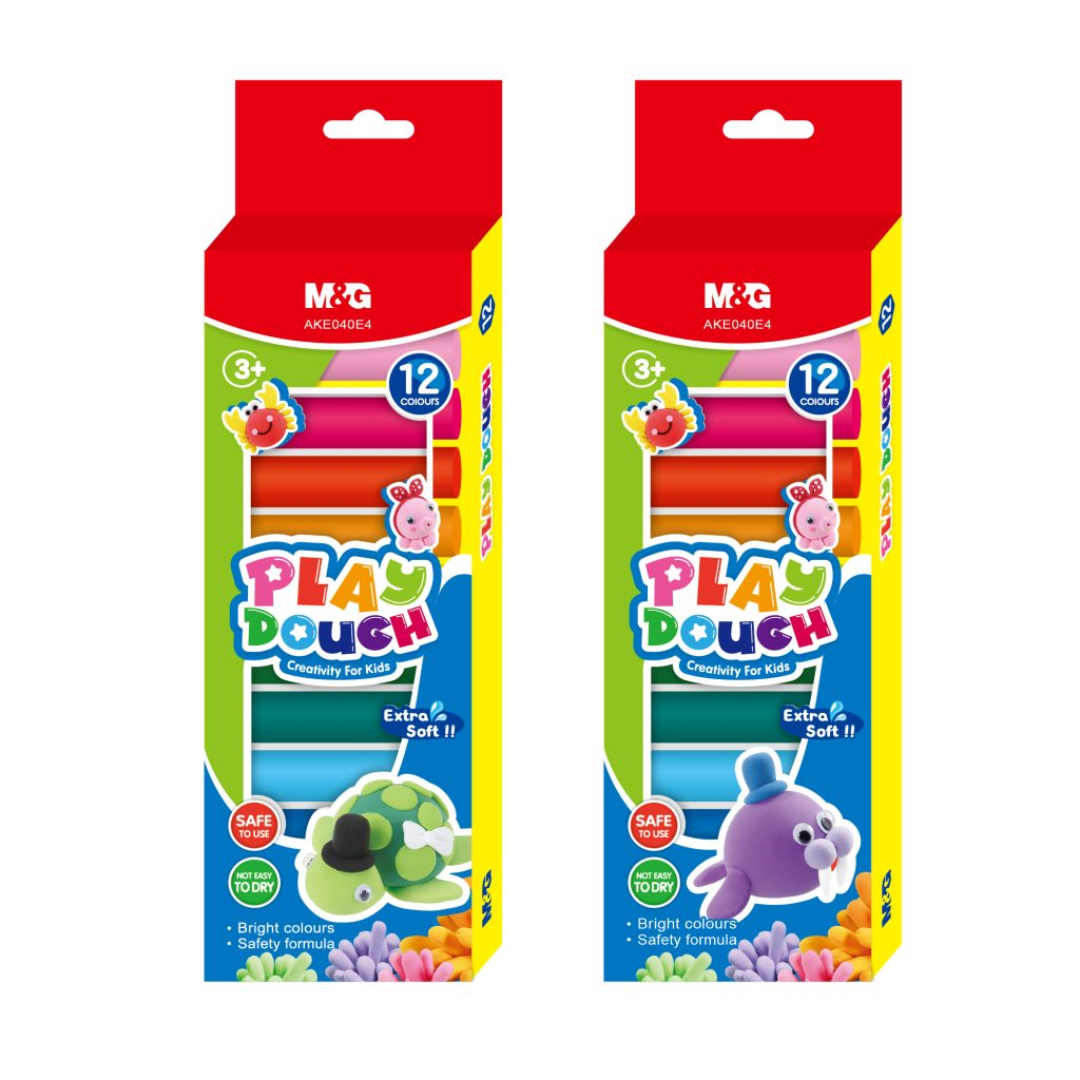 M&G PLAY DOUGH ( 6/ 12 COLOURS SET )