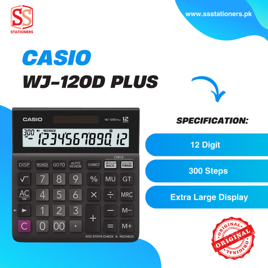 Casio Calculator WJ-120D Plus