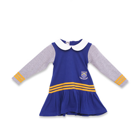 BSS A LINE GIRLS FROCK DRESS (Half Sleeves) PLAYGROUP TO GRADE 2