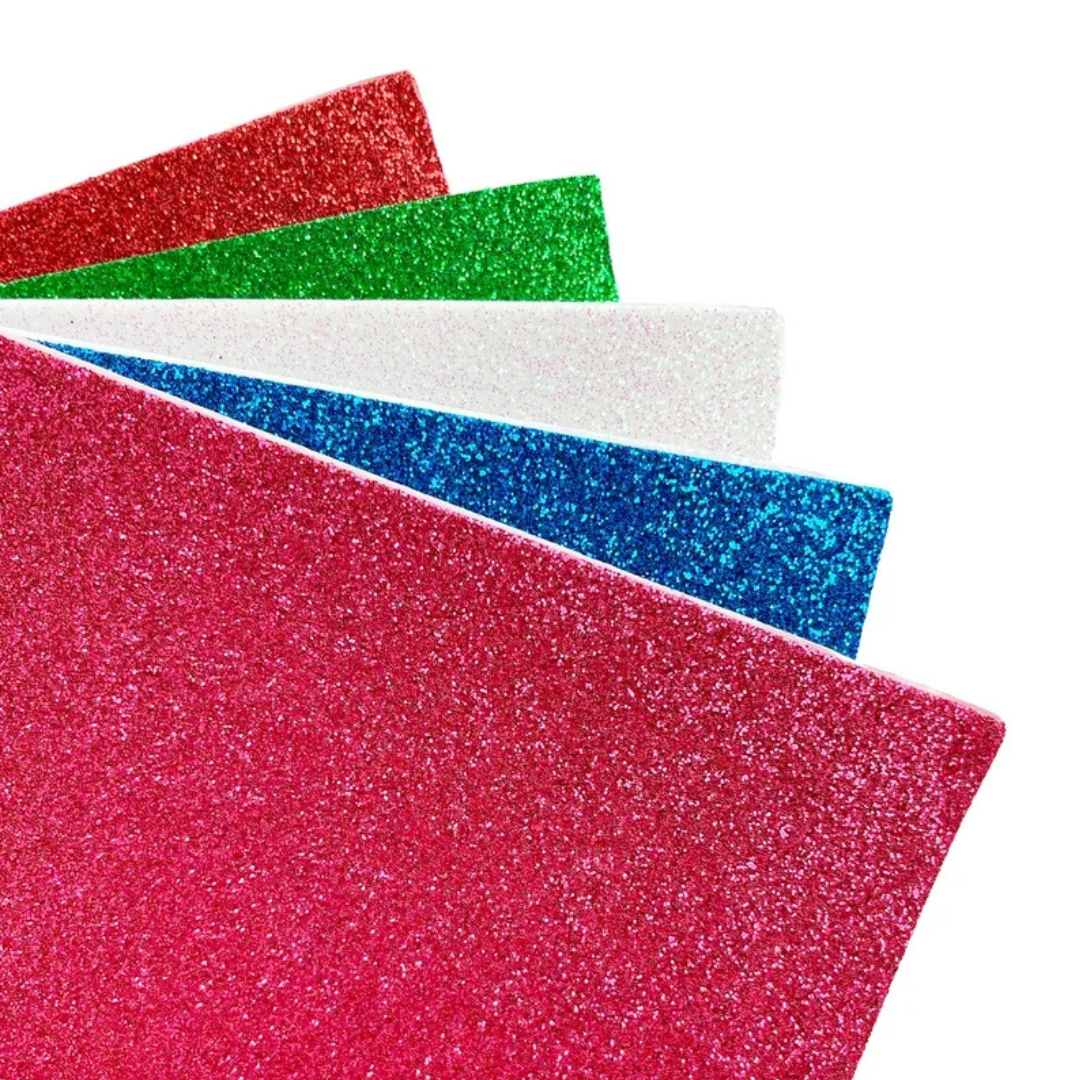 Glitter Fomic Sheet A4 Size 10pcs pkt