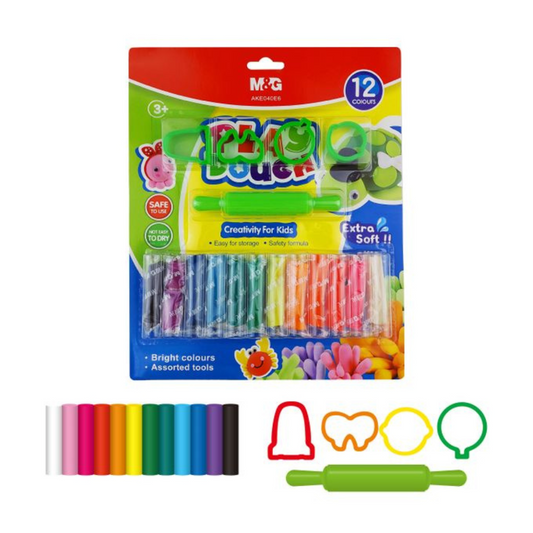 M&G PLAY DOUGH ( 12 COLOURS / SET )