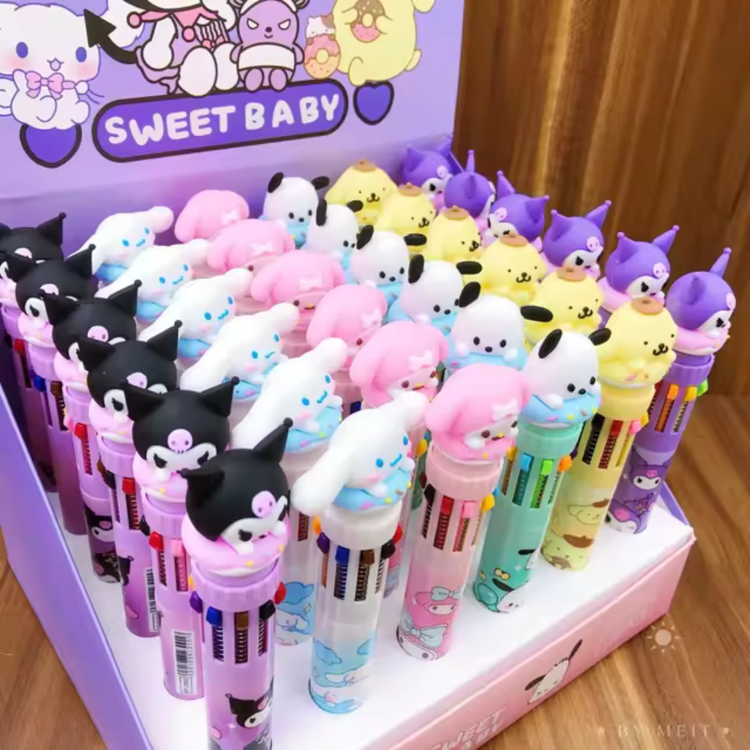 Kuromi Themed Multi-Color Pens