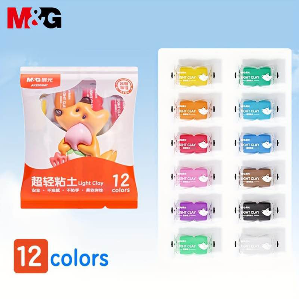 M&G Super Foam Clay 12/24 Colors Pack