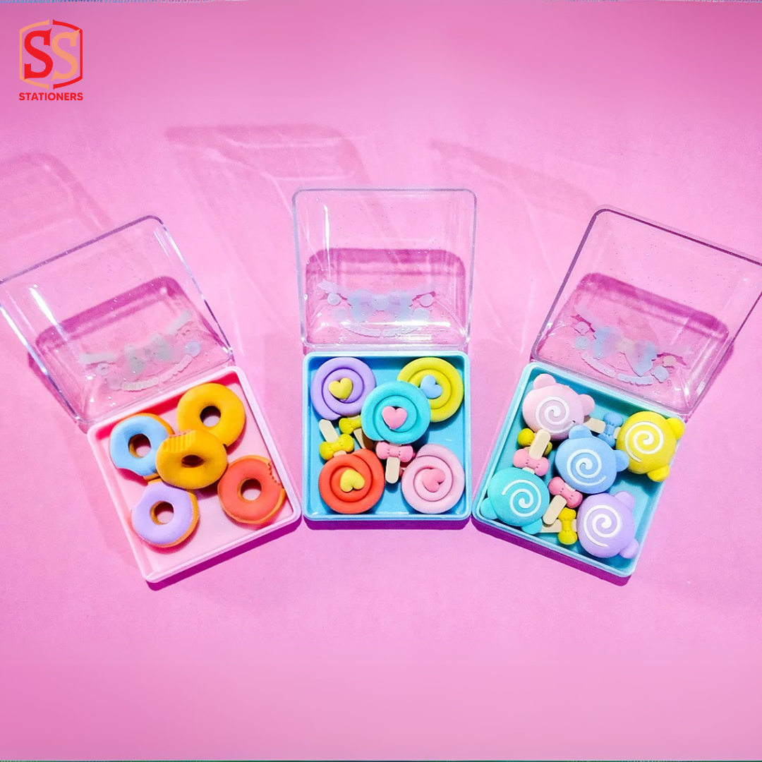 Sweets Candy Eraser 5Pcs Set