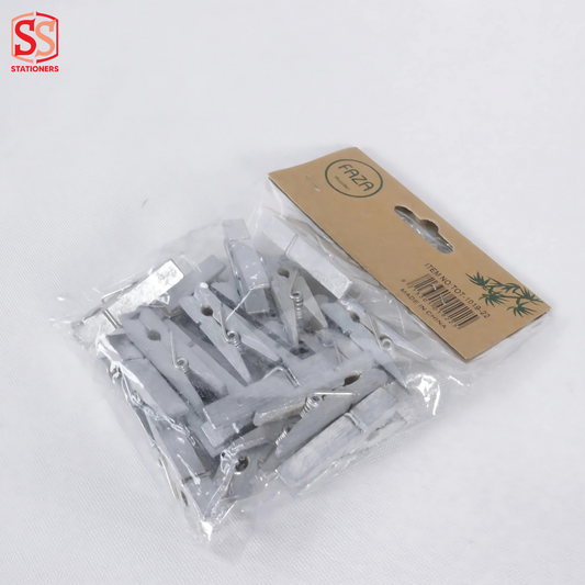 Wooden Clips silver color