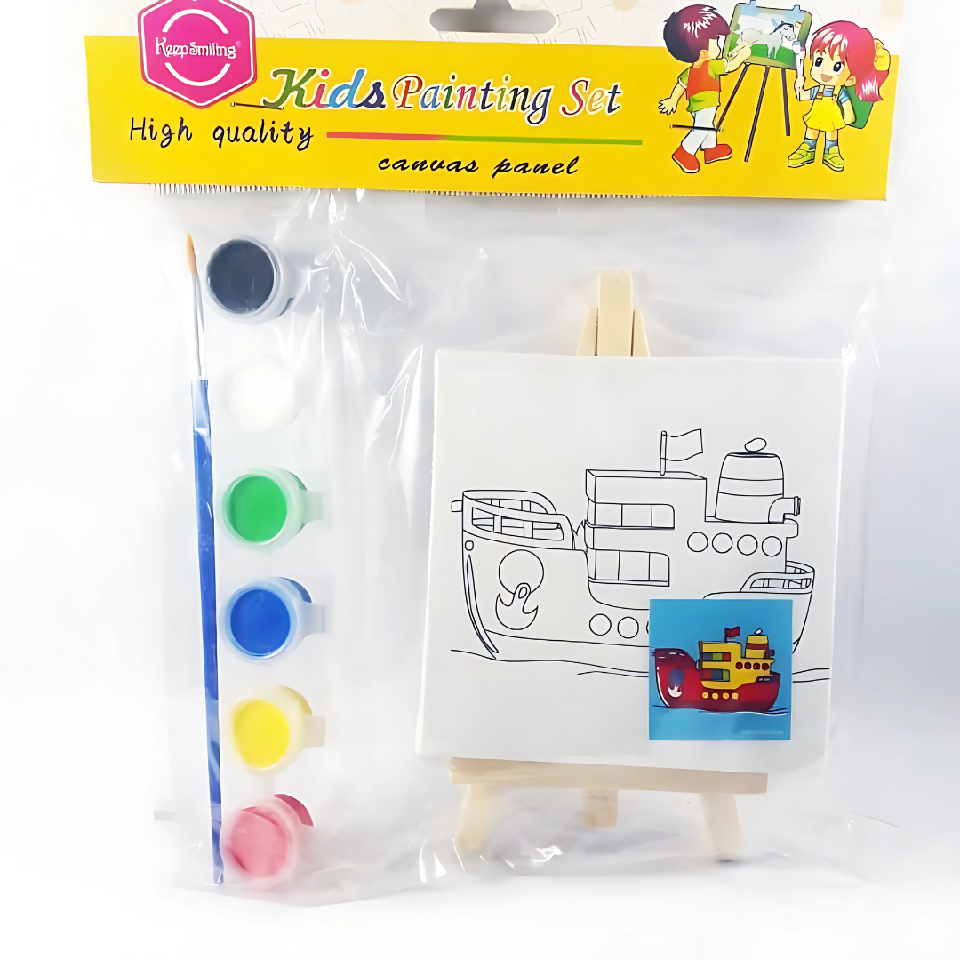 Keep Smiling Canvas Painting Set