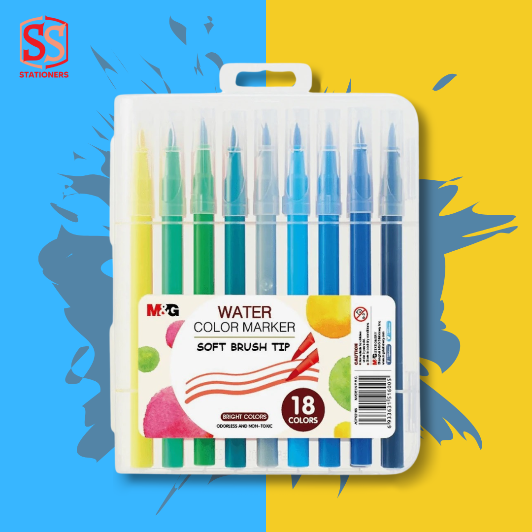 M&G Water color Brush Marker Set 12/18/24/36/48