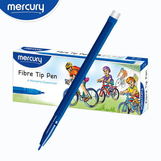 Mercury Fibre Tip Pen Regular Marker pack of 10