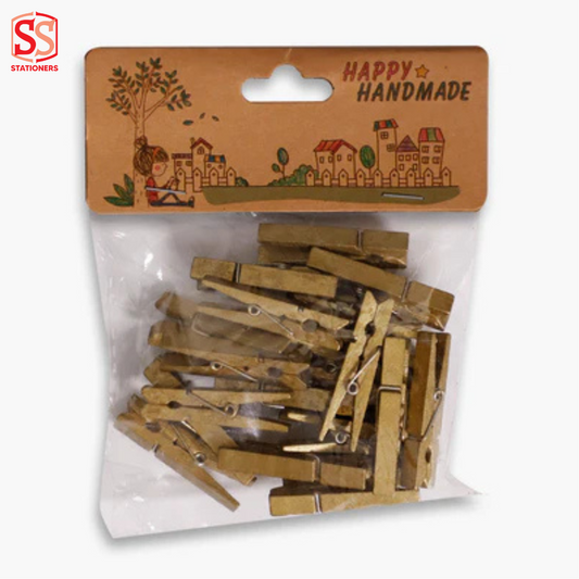 Happy Handmade Wooden Clips