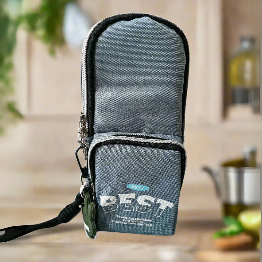Trendy Twin-Zip Pouch