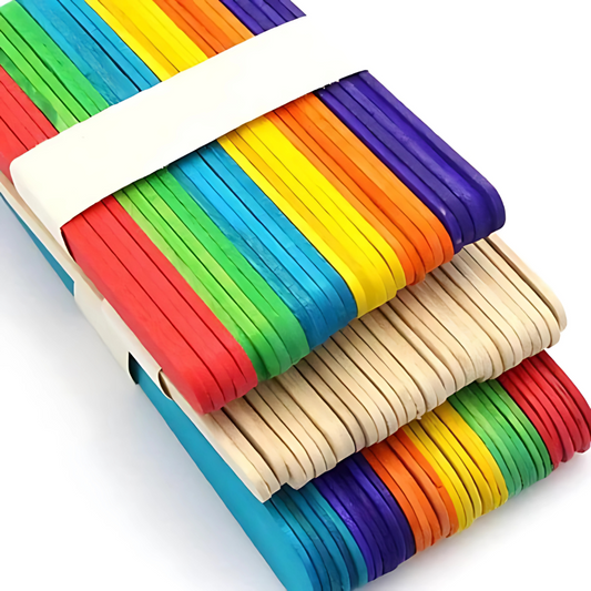 Wooden Multicolor Ice Cream Stick