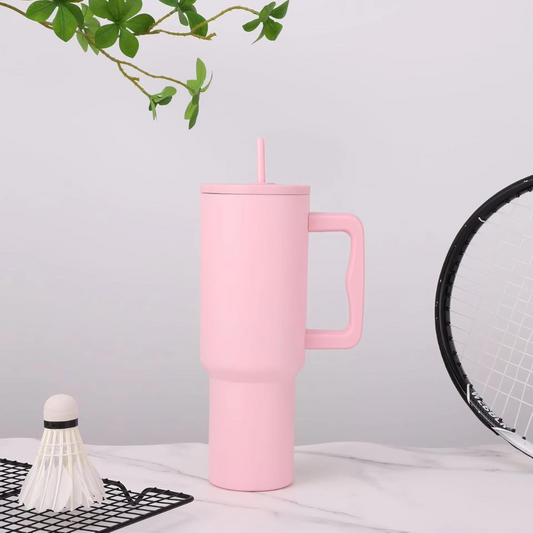 Tumbler with Handle Straw