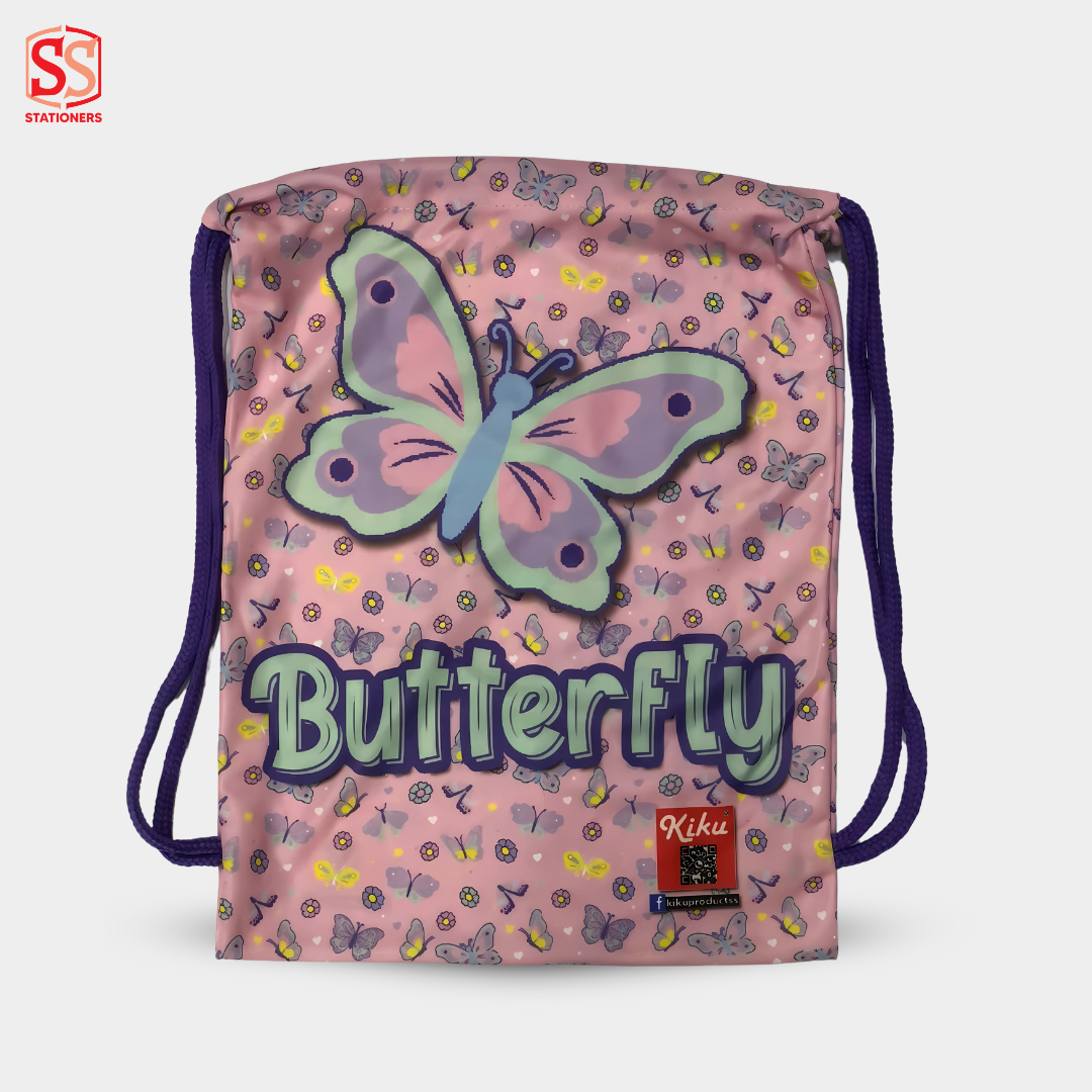 Butterfly Drawstring Bag