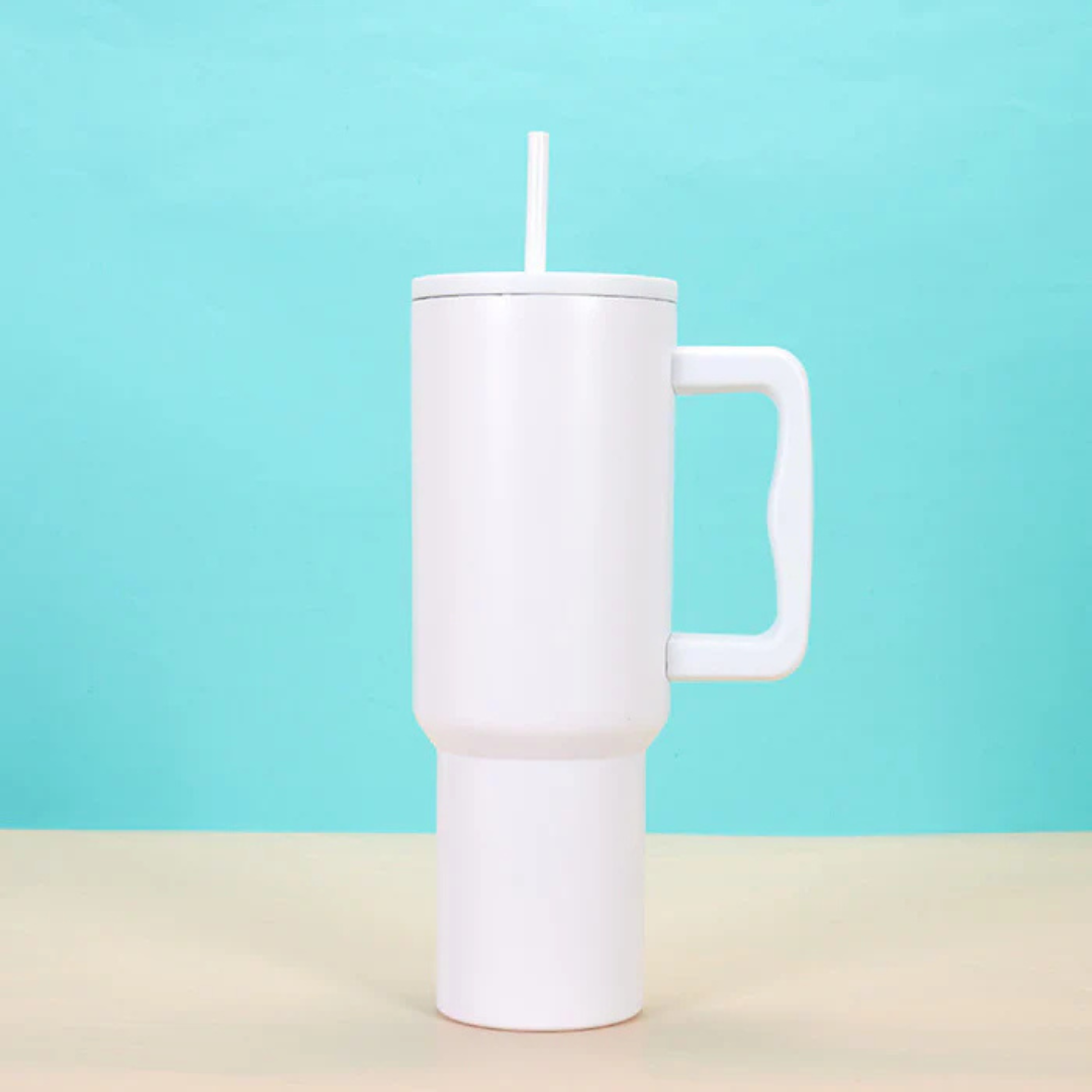 Tumbler with Handle Straw