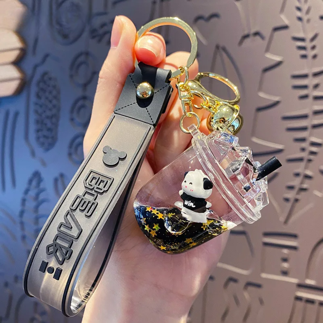 Bear Bubble Tea Keychain