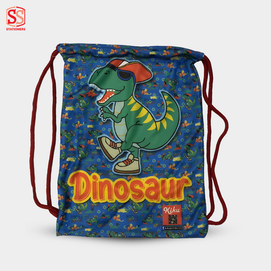 Dinosaur Drawstring Bag