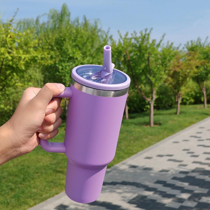 Straw Stainless Steel Vacuum Insulated Tumbler