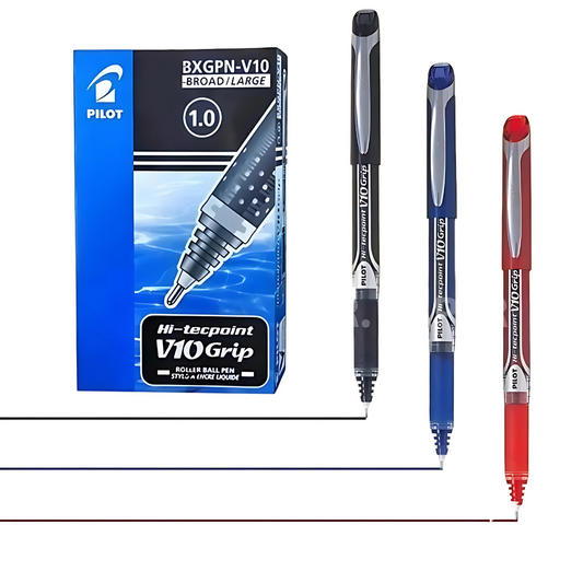 Pilot V5 Grip Rollerball Pen single piece