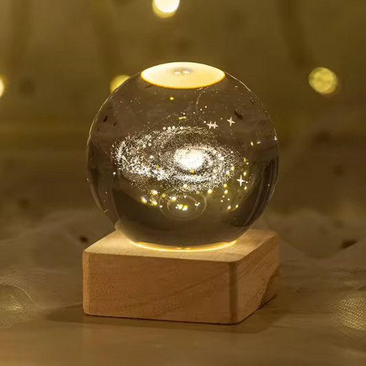 3D Glowing Crystal Ball Night Light