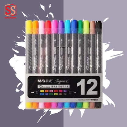 M&G Signme Brush Marker Dual Side 12/18/24/36/48