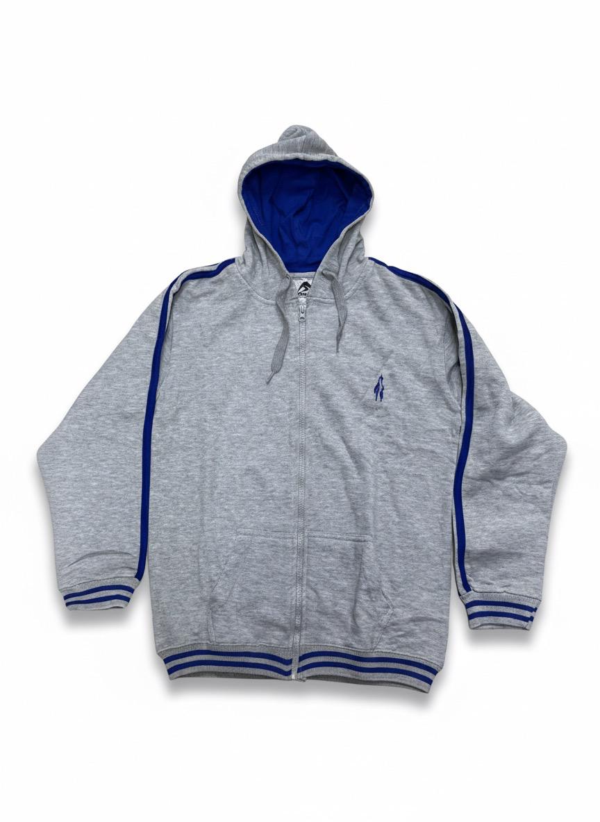 The City School Winter Zipper Hoodie Blue