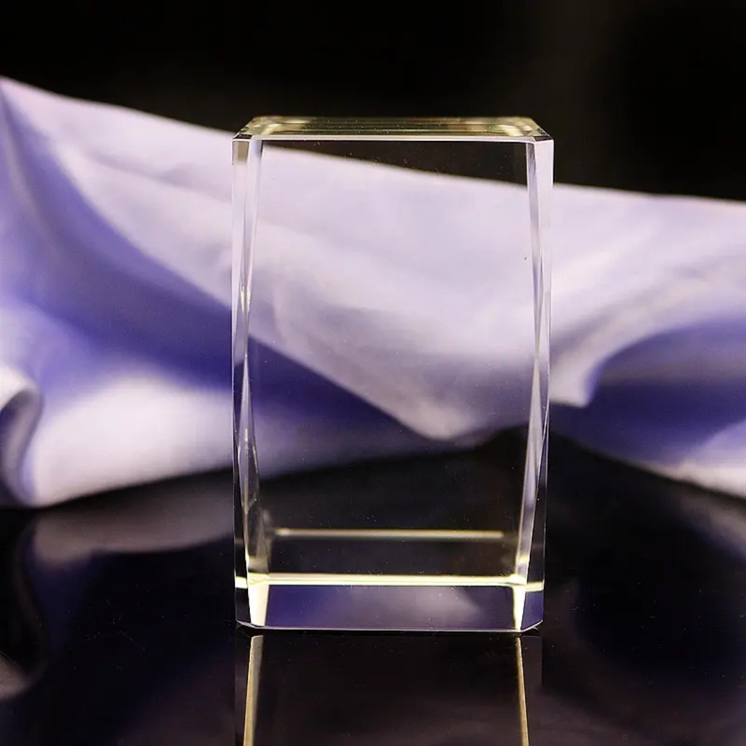 Block Prism Glass Paperweight