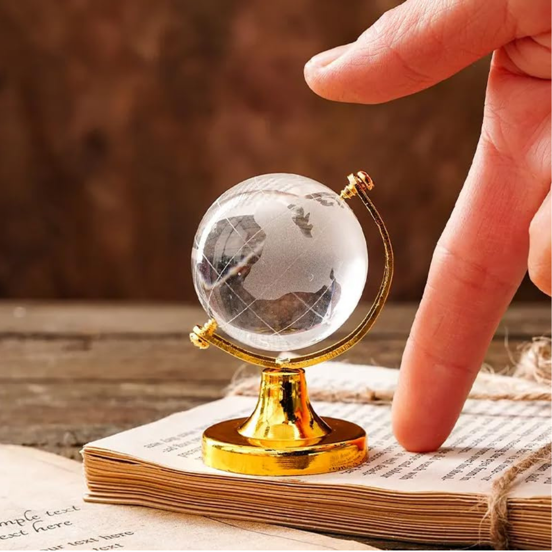 Crystal Globe Paperweight