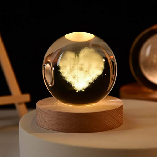 LED Crystal Ball Heart