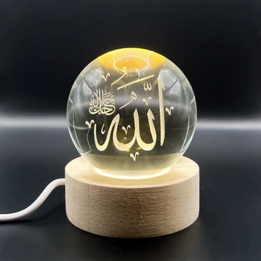 LED Crystal Ball Allah